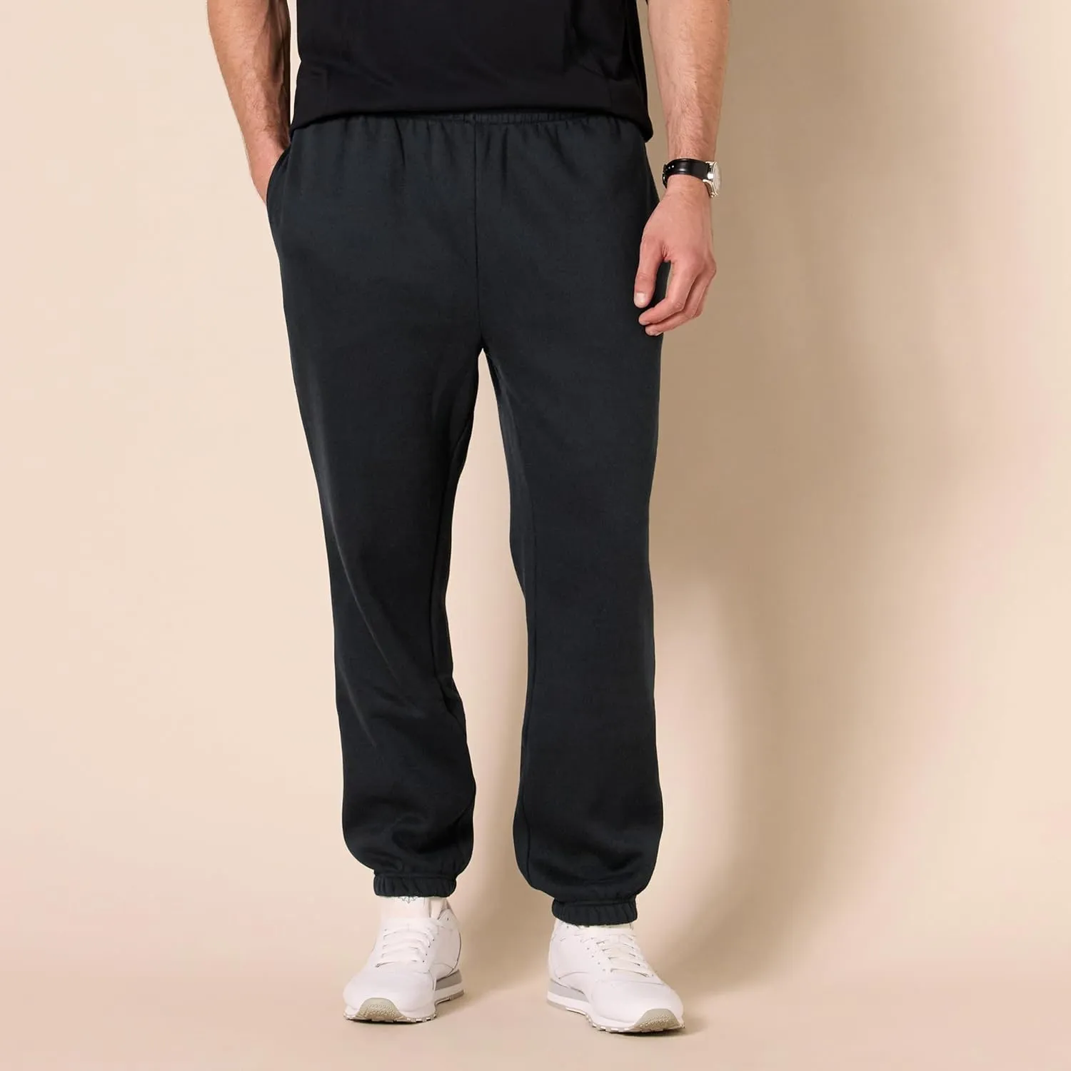 Amazon Essentials Sweatpants for Men, Fleece, Closed Bottom (Available in Big and Tall)