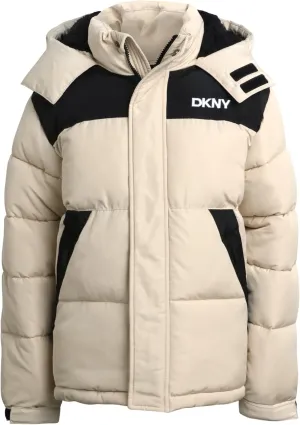 DKNY Boys' Puffer Jacket - Heavyweight Sherpa Fur Lined Hooded Winter Coat - Water Resistant Bubble Jackets for Boys (8-20)