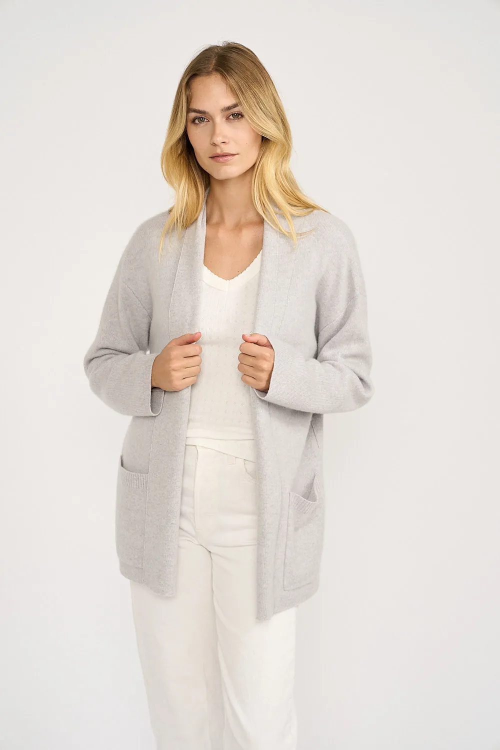 Eliza Cashmere Wrap - Grey