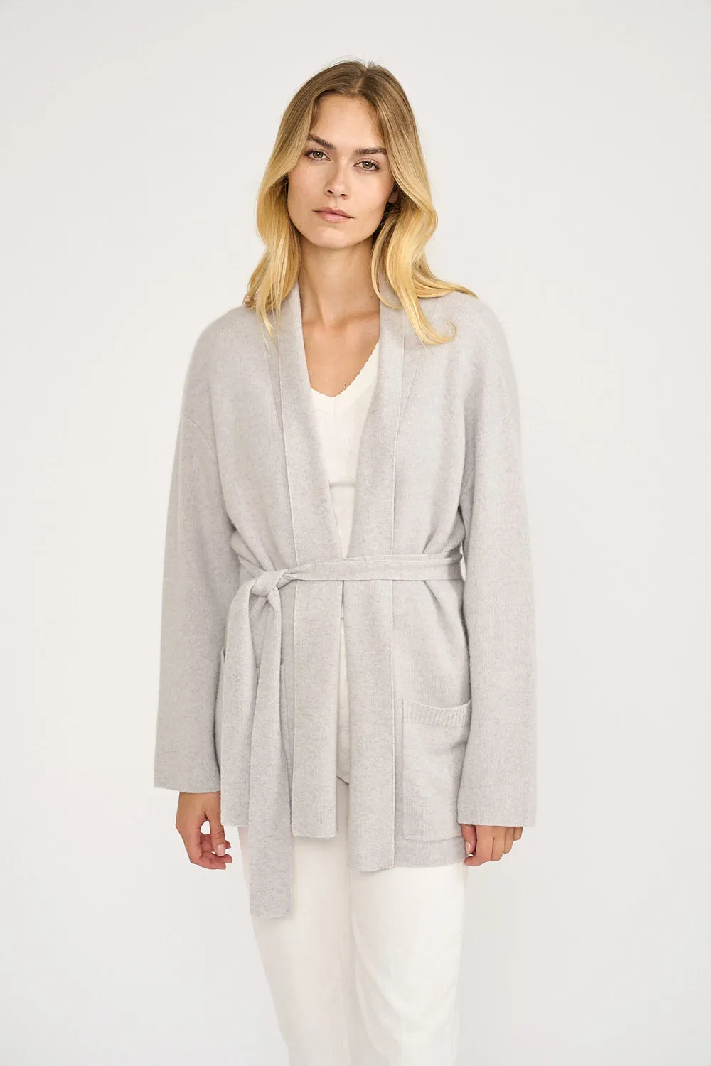 Eliza Cashmere Wrap - Grey