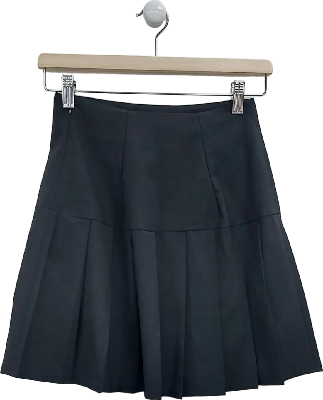 HUGO BOSS Black Pleated Mini Skirt UK 4