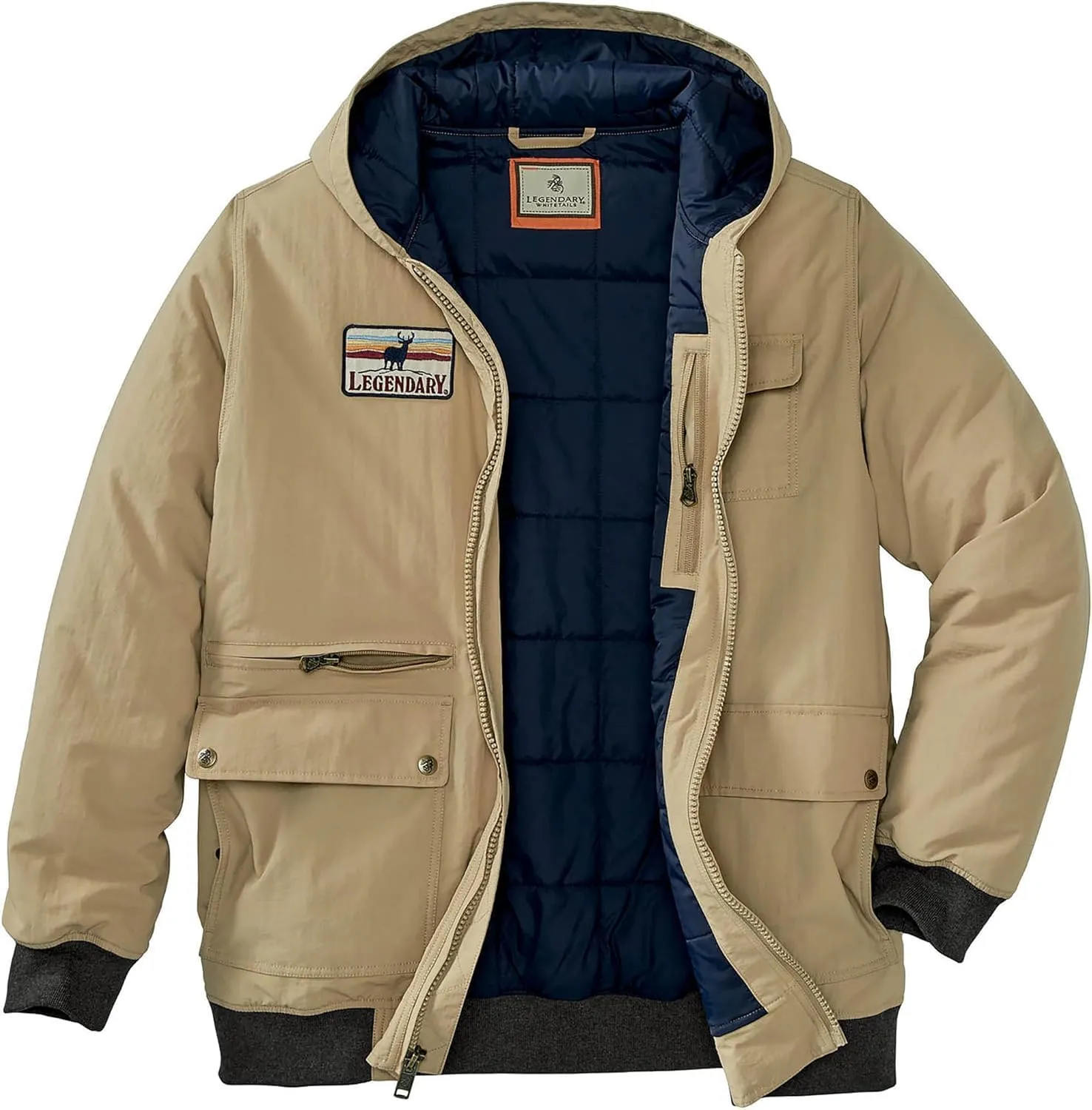 Legendary Whitetails Men's Marksman Bomber Full Zip Hooded Jacket
