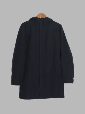 Ryuichiro Shimazaki Homme dark grey wool multi (eight) pocket hooded coat - M