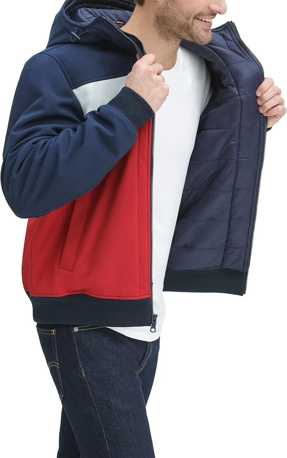 Tommy Hilfiger Men's Soft Shell Active Filled Bomber Jacket