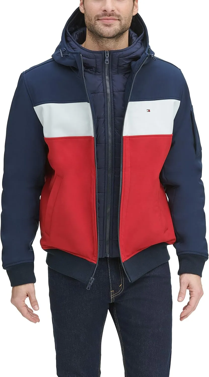 Tommy Hilfiger Men's Soft Shell Active Filled Bomber Jacket