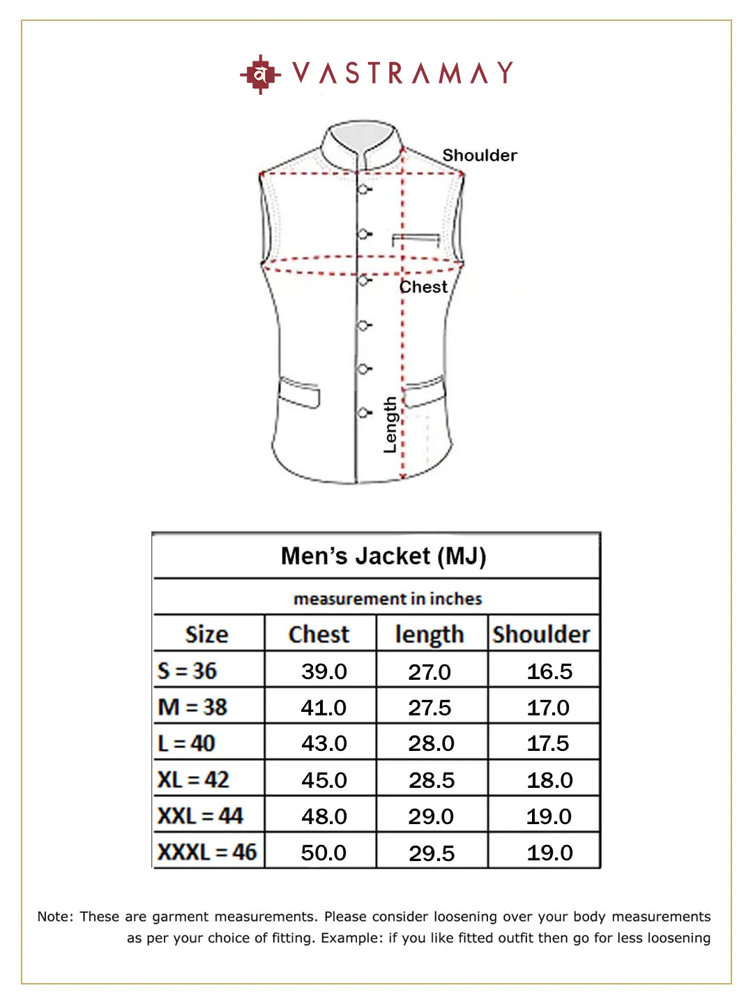 VASTRAMAY Men's Beige Jute Nehru Jacket