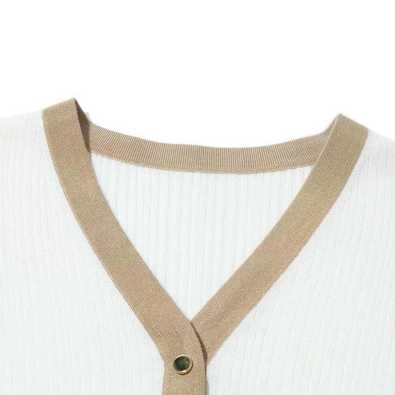 Woolen Knitted Top And Pleated Skirt Two-Piece Suit